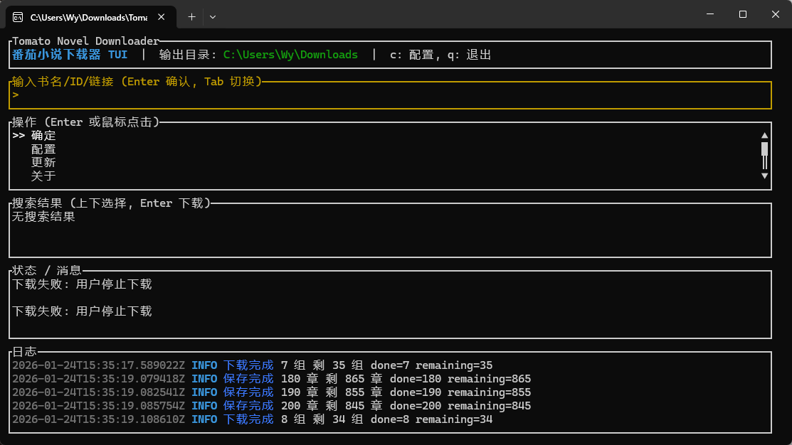番茄下载器界面UI